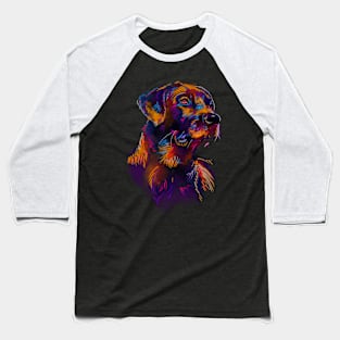 Dog watercolor line art Baseball T-Shirt